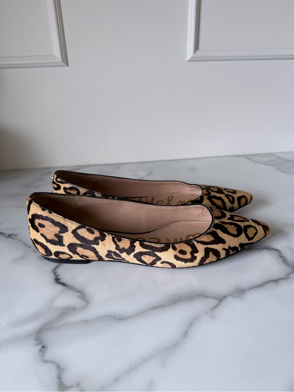 Sam Edelman Hazel Leopard Print Pointed-Toe Flats Closet Staple Chic size 9.5 - Picture 7 of 8